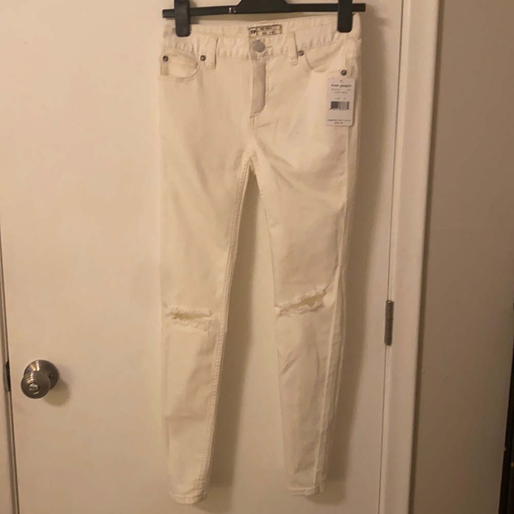 Free people white jeans